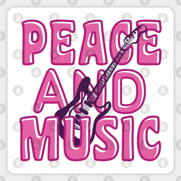 Peace and Music Magnet by dancedeck